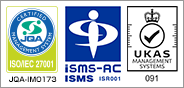 ISO/IEC 27001:2013(JIS Q 27001:2014)の認定取得 (登録証番号 JQA-IM0173)